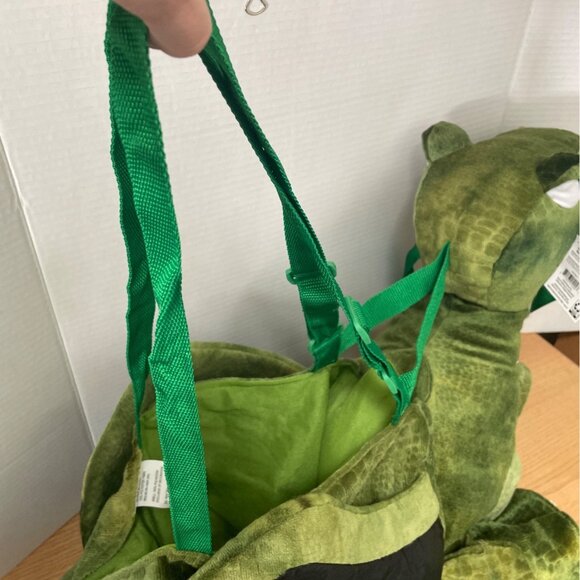 Halloween Costume Green Dino Rider Toddler Costume 3T-4T One Pc Step-In w Straps - Picture 4 of 8